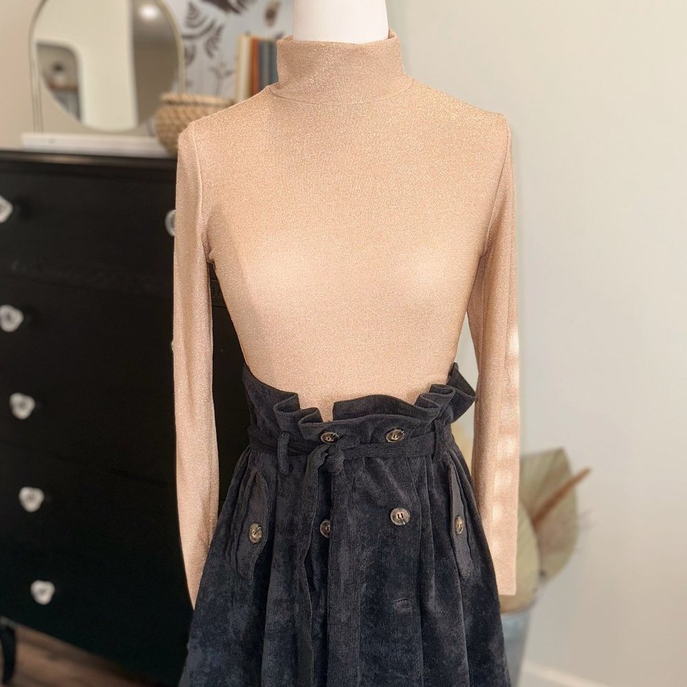 Sparkly Mock Neck Top